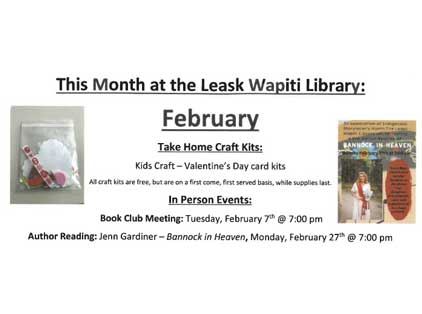 February at the Leask Wapiti Library