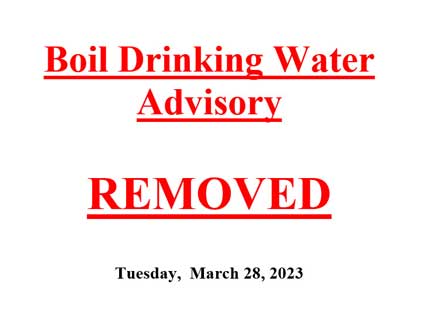Boiled Water Advisory Rescinded