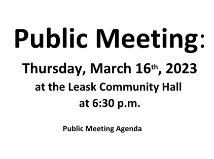 Public Meeting