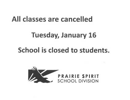 Classes Cancelled – January 16, 2023