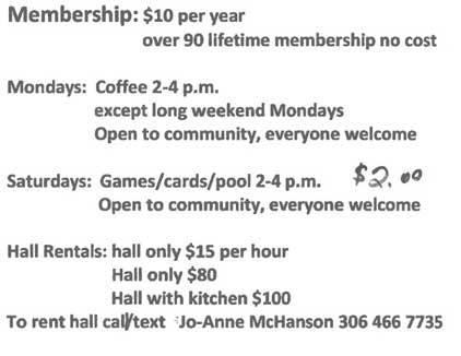 Seniors Club Memberships