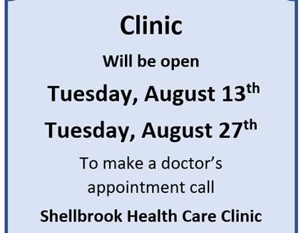 August Health Clinic Hours