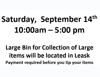 Large Bin Collection for Large Items