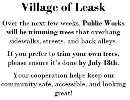 Trimming Trees by July 18th