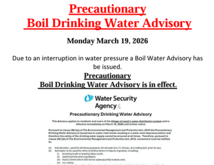 Boil Drinking Water Advisory- March 2026